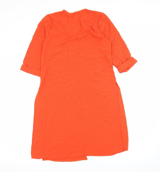 Womens UK Size 8 Atmosphere Orange Basic Blouse