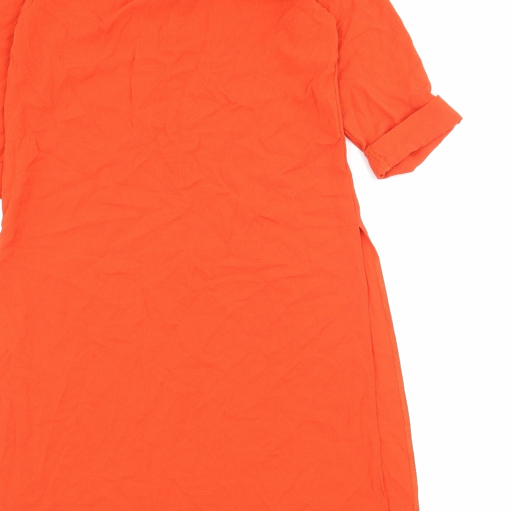 Womens UK Size 8 Atmosphere Orange Basic Blouse