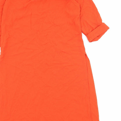 Womens UK Size 8 Atmosphere Orange Basic Blouse