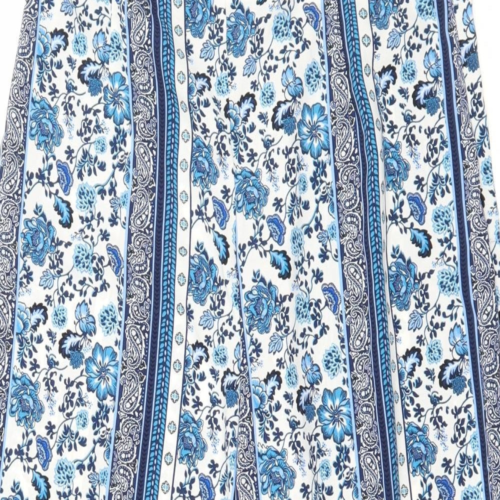 Womens UK Size 8 Divided by H&M Relaxed Fit  Blue Trousers