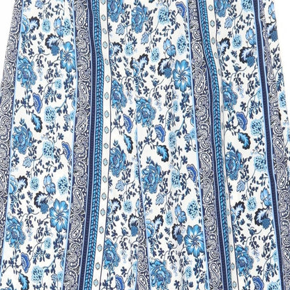 Womens UK Size 8 Divided by H&M Relaxed Fit  Blue Trousers