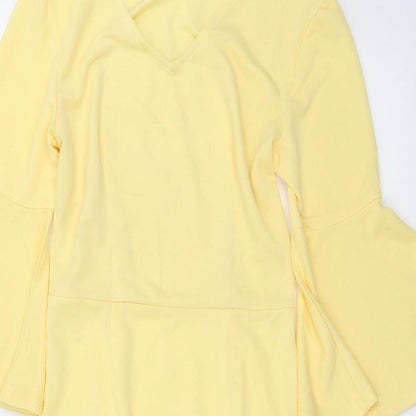 Collection London Womens Yellow  Jersey A-Line  Size 8