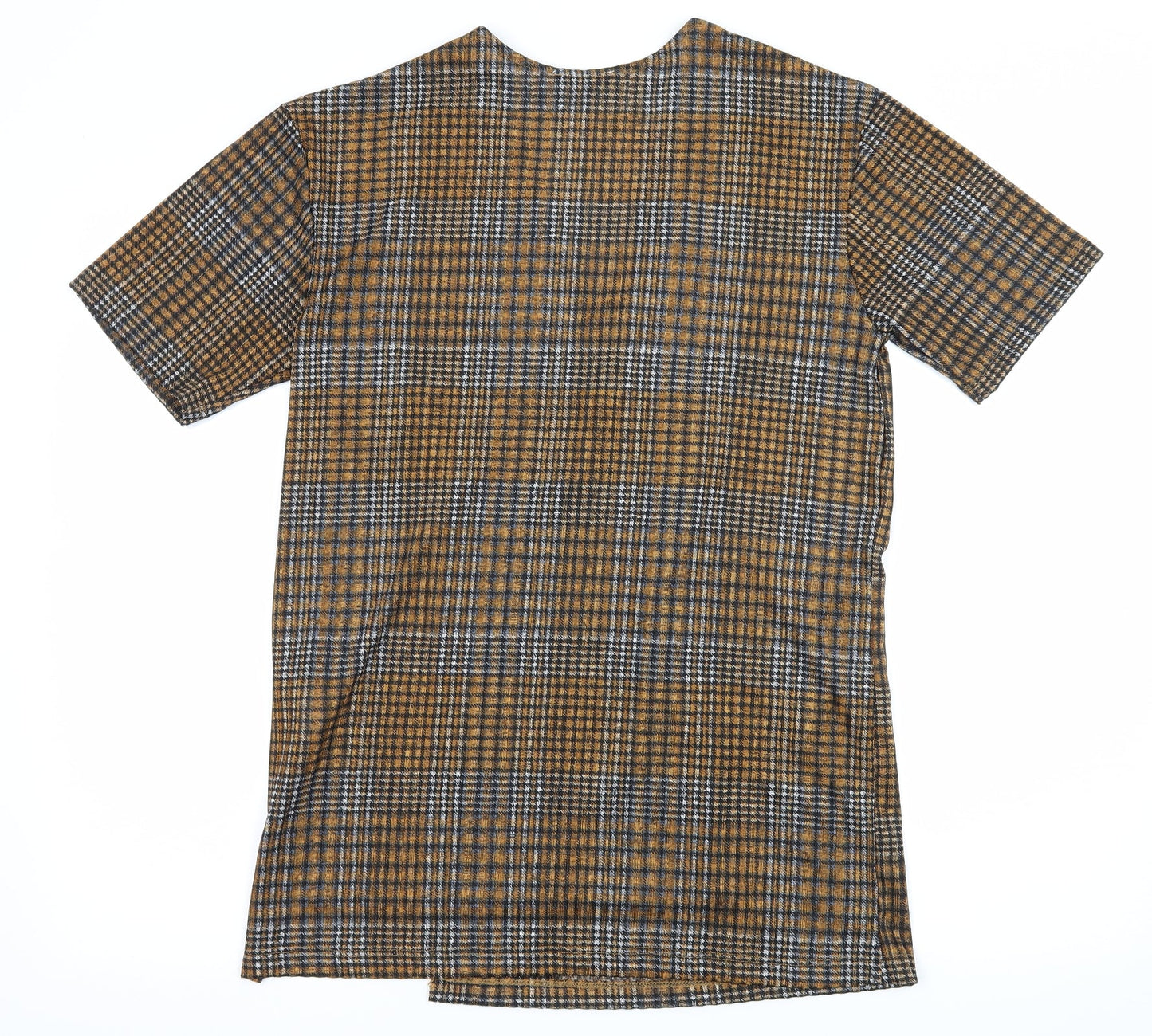 Womens UK Size S Zara Brown Basic Blouse