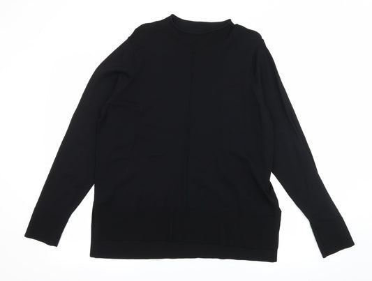 NEXT Womens Black  Knit Pullover Jumper Size 14