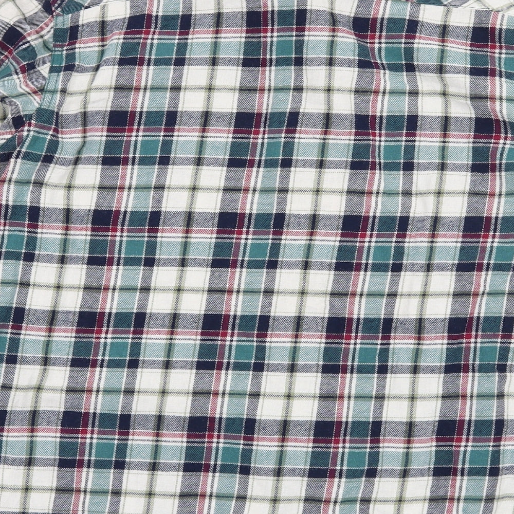 Mens UK Size M Easy Blue  Button-Up Long Sleeve Casual Shirt
