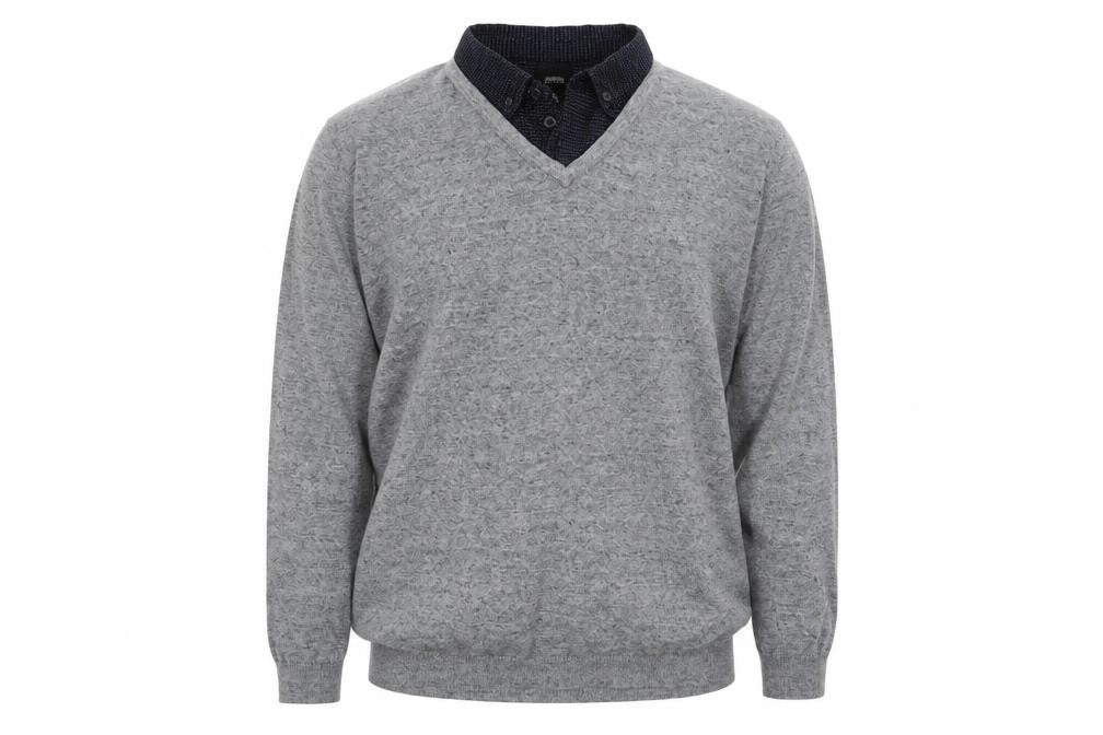 Mens UK Size 2XL Burton Grey Pullover Jumper