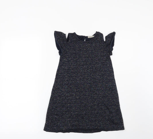 NEXT Girls Blue   Jumper Dress  Size 7 Years