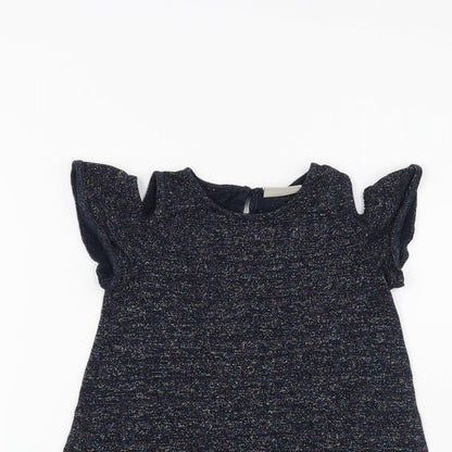 NEXT Girls Blue   Jumper Dress  Size 7 Years