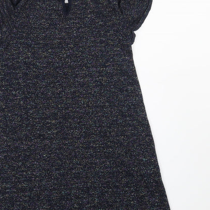 NEXT Girls Blue   Jumper Dress  Size 7 Years