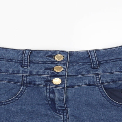 Dunnes Stores Womens Blue   Cut-Off Shorts Size 28 in