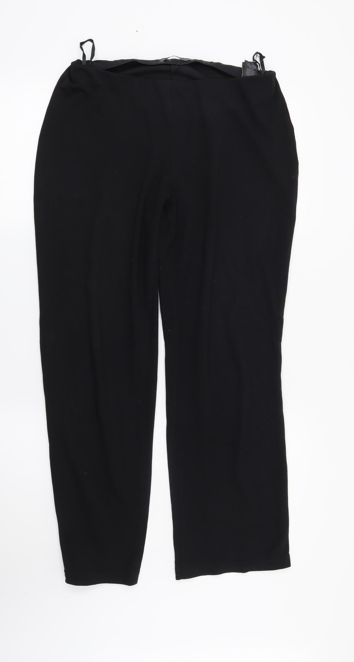 Womens UK Size 10 Marks and Spencer Regular Fit  Black Trousers