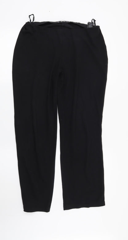 Womens UK Size 10 Marks and Spencer Regular Fit  Black Trousers