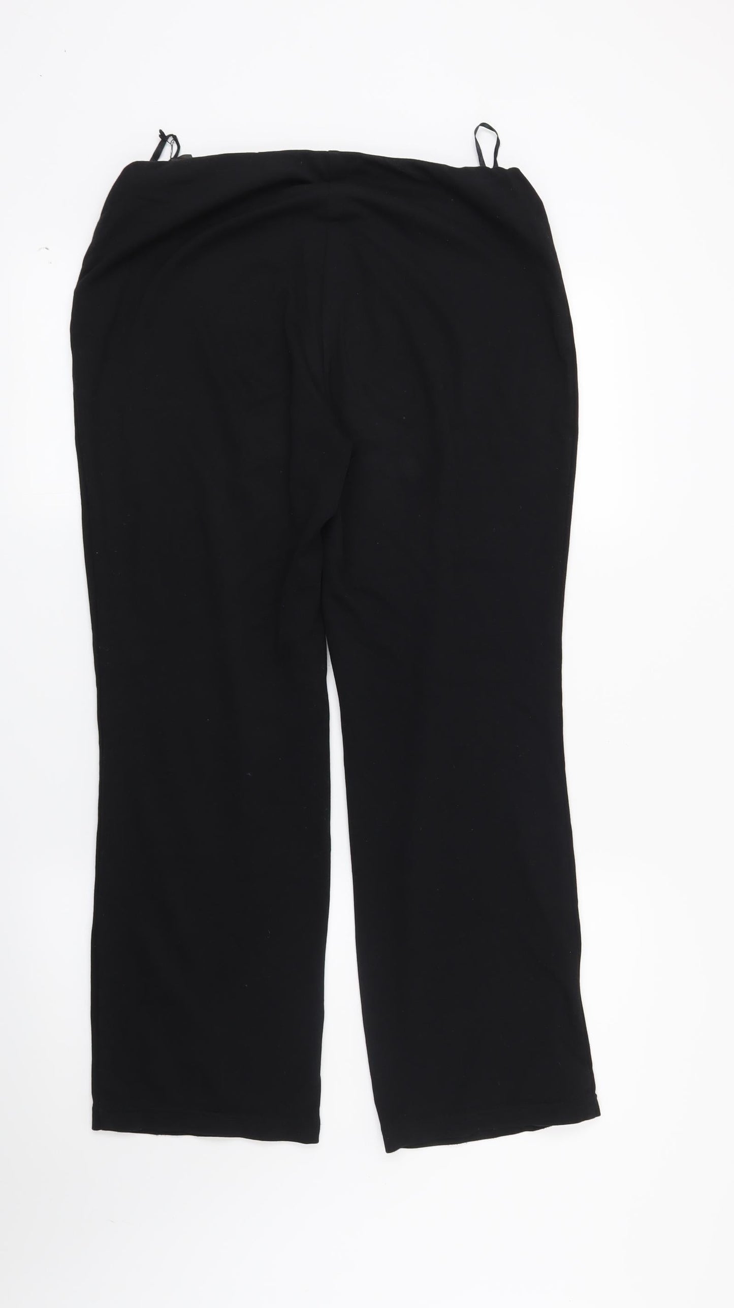 Womens UK Size 10 Marks and Spencer Regular Fit  Black Trousers