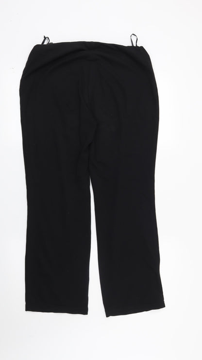 Womens UK Size 10 Marks and Spencer Regular Fit  Black Trousers