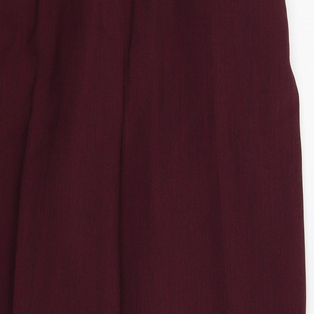 Womens UK Size 14 Special Collection Regular Fit Dress Pants Purple Trousers
