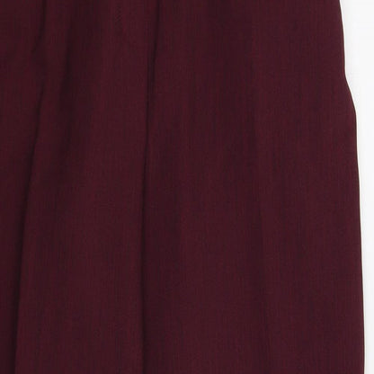 Womens UK Size 14 Special Collection Regular Fit Dress Pants Purple Trousers