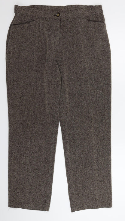Womens UK Size 14 Marks and Spencer Regular Fit  Grey Trousers