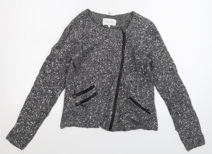 Sud Express Womens Grey  Knit Cardigan Jumper Size S