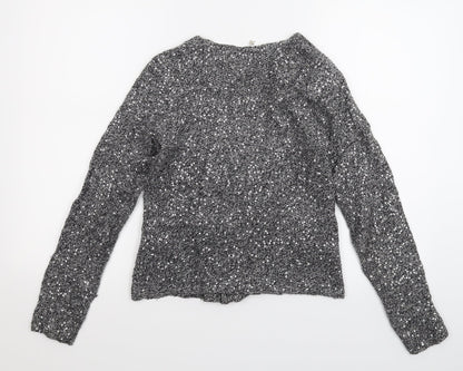 Sud Express Womens Grey  Knit Cardigan Jumper Size S