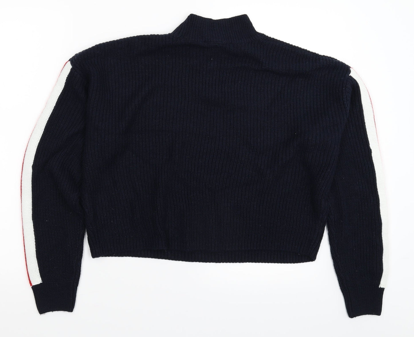 Divided Womens Blue  Knit Pullover Jumper Size M
