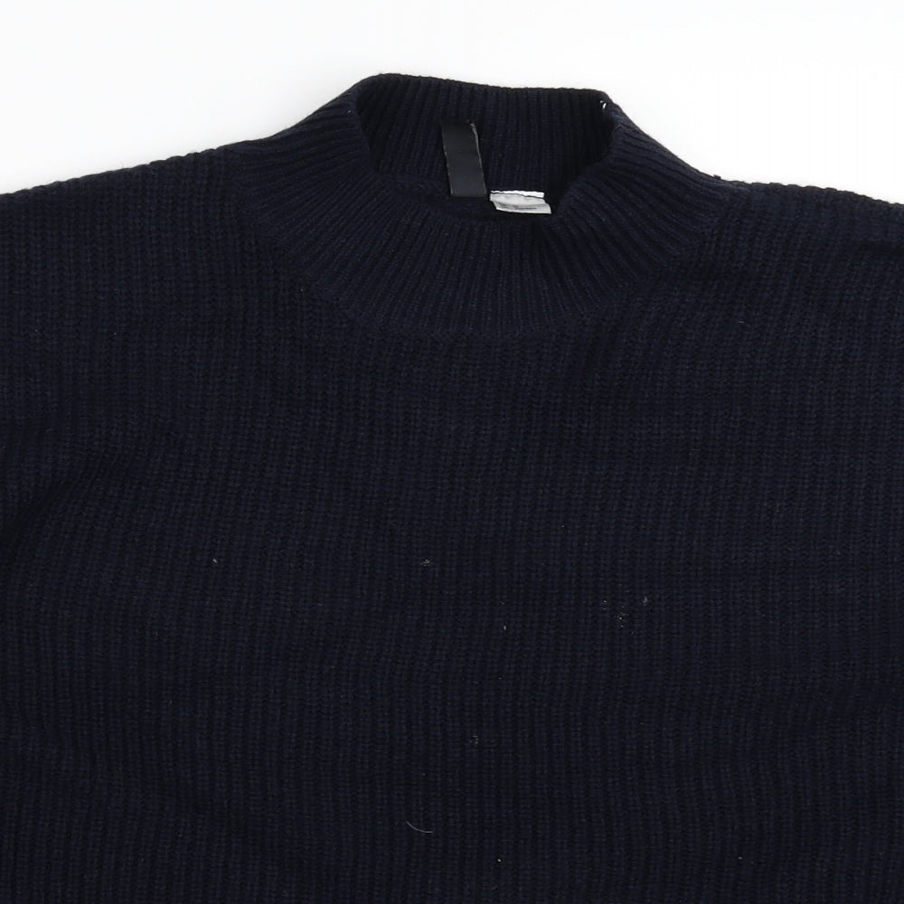 Divided Womens Blue  Knit Pullover Jumper Size M