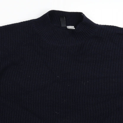 Divided Womens Blue  Knit Pullover Jumper Size M