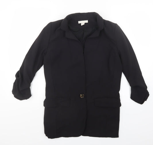 Womens UK Size 8 H&M Black Jacket