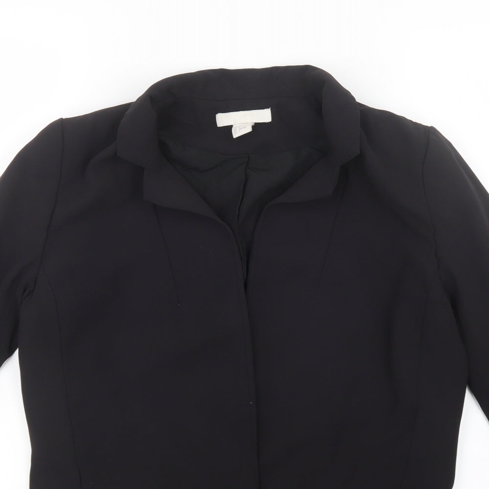 Womens UK Size 8 H&M Black Jacket