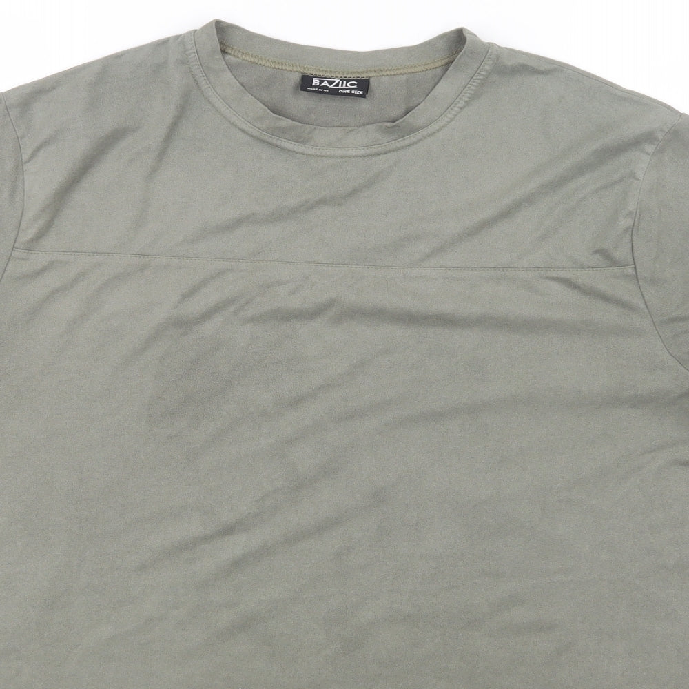 Baziic Womens Green   Basic T-Shirt One Size