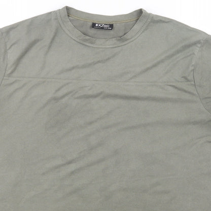 Baziic Womens Green   Basic T-Shirt One Size