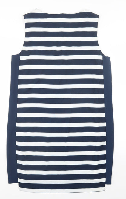 Vera Moda Womens Blue Striped  Shift  Size L
