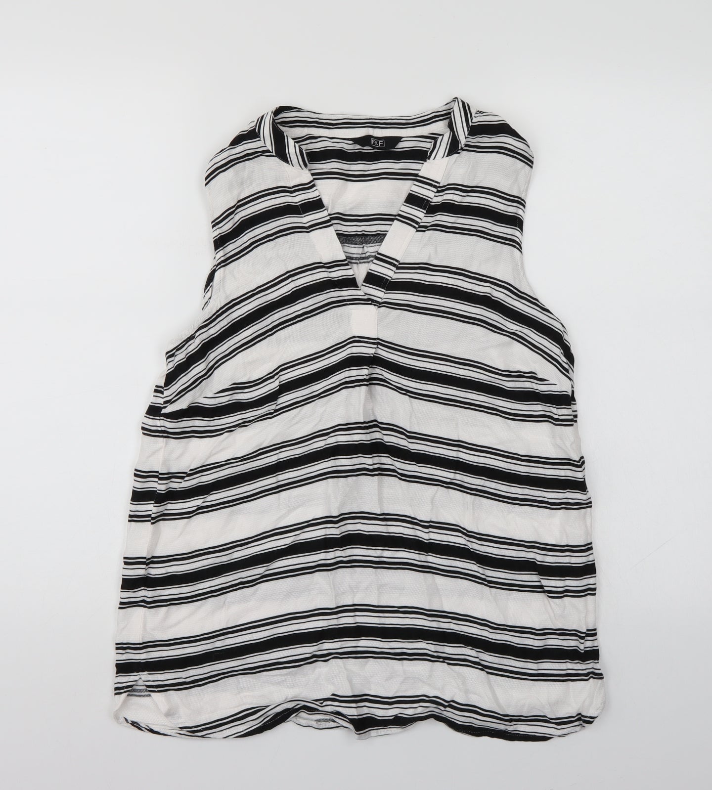 F&F Womens Multicoloured Striped  Basic Tank Size 10