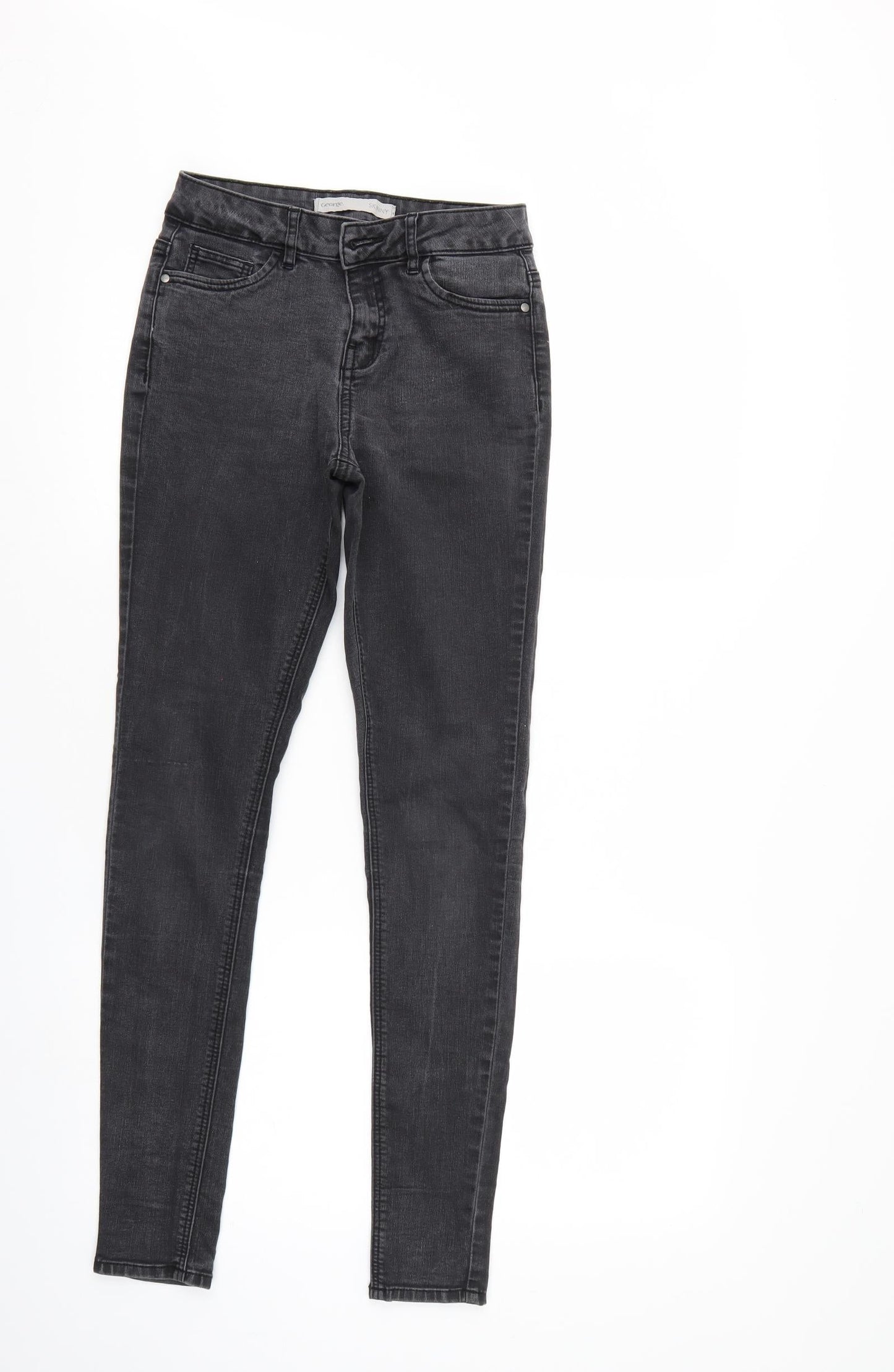 George Womens Black   Skinny Jeans Size 8 L28 in