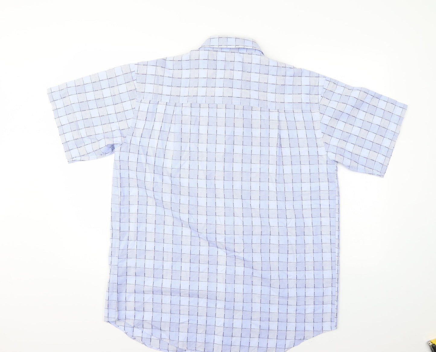 Wolsey Mens Blue Check   Button-Up Size M