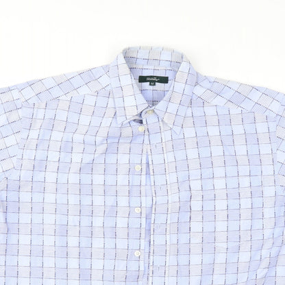 Wolsey Mens Blue Check   Button-Up Size M