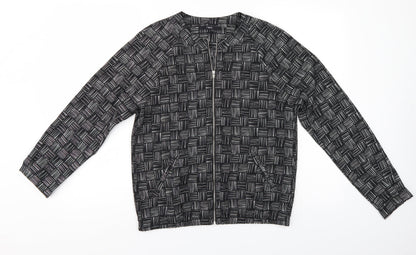 NEXT Womens Black Check  Jacket  Size S  - lightweight summer jacket
