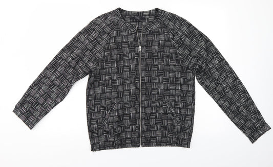 NEXT Womens Black Check  Jacket  Size S  - lightweight summer jacket