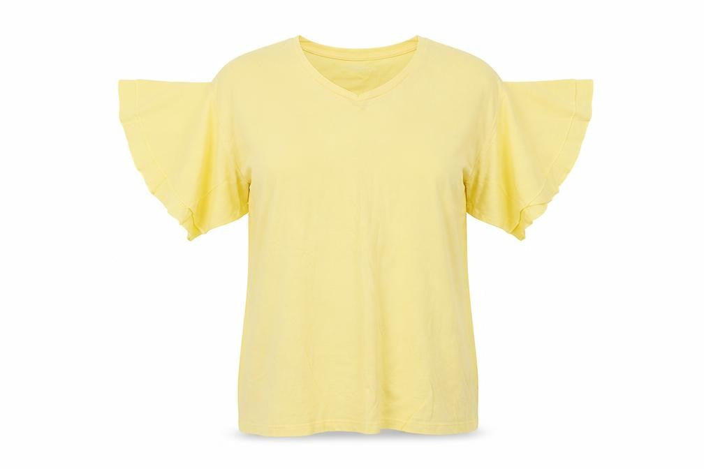 Womens UK Size 8 NEXT Yellow Basic Blouse
