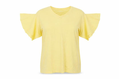 Womens UK Size 8 NEXT Yellow Basic Blouse