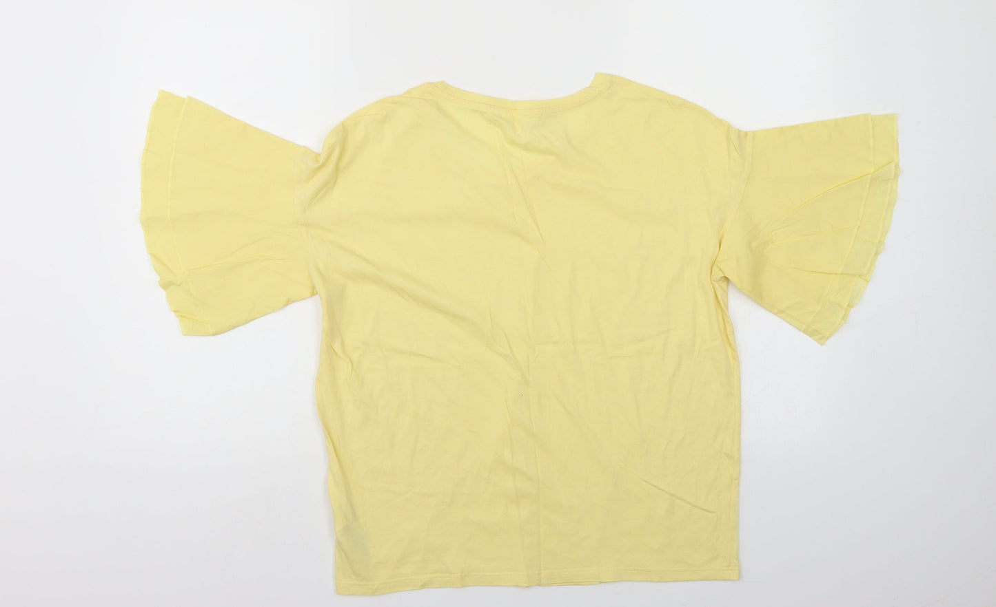 Womens UK Size 8 NEXT Yellow Basic Blouse