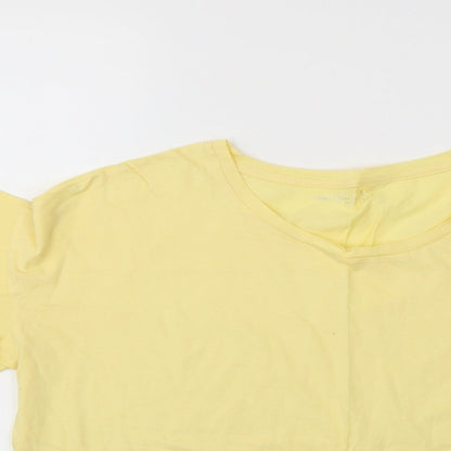 Womens UK Size 8 NEXT Yellow Basic Blouse