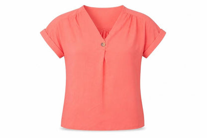 Nutmeg Womens Pink   Basic Blouse Size 10