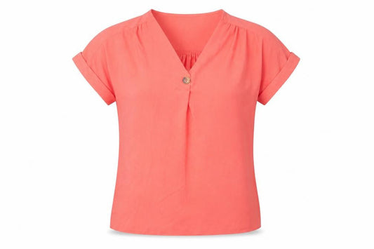 Nutmeg Womens Pink   Basic Blouse Size 10