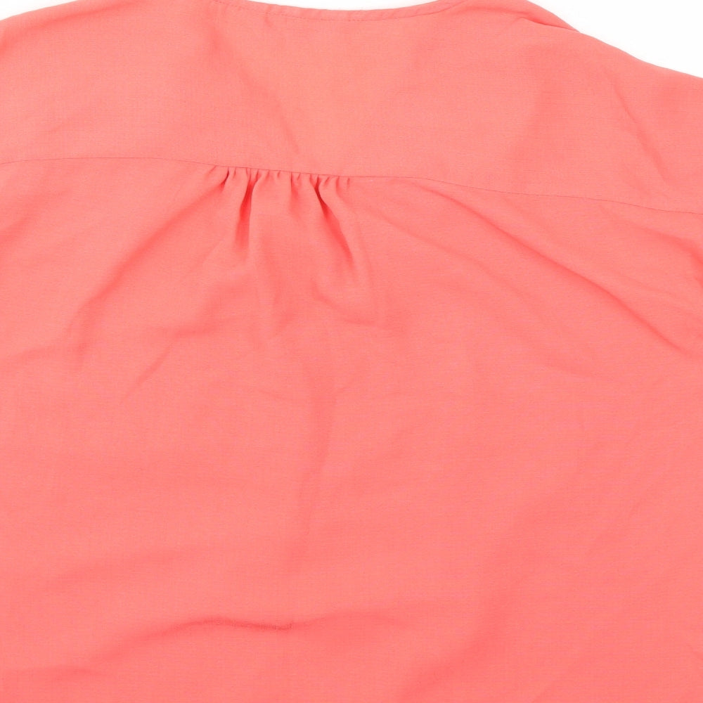 Nutmeg Womens Pink   Basic Blouse Size 10