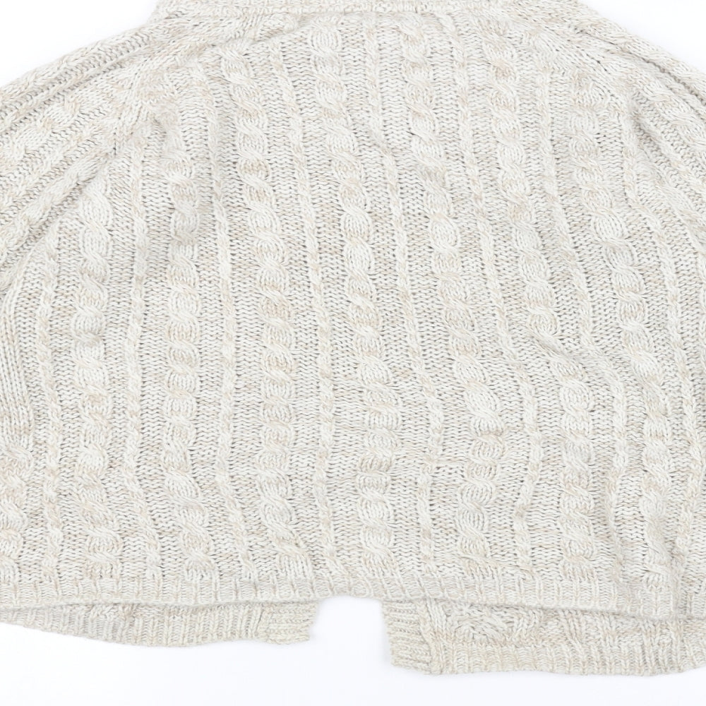 Lily & dan Girls White  Knit Jacket Coatigan Size 11-12 Years
