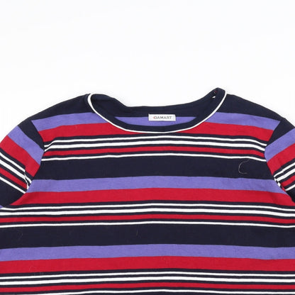 Damart Womens Purple Striped  Pullover Jumper Size 14