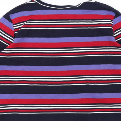Damart Womens Purple Striped  Pullover Jumper Size 14