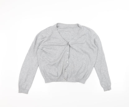 Preworn Womens Grey   Cardigan Jumper Size 12