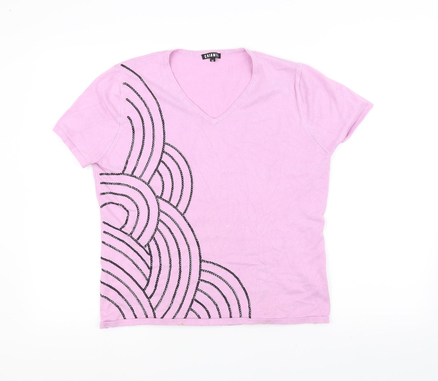 Womens UK Size M casamia Pink Basic T-Shirt