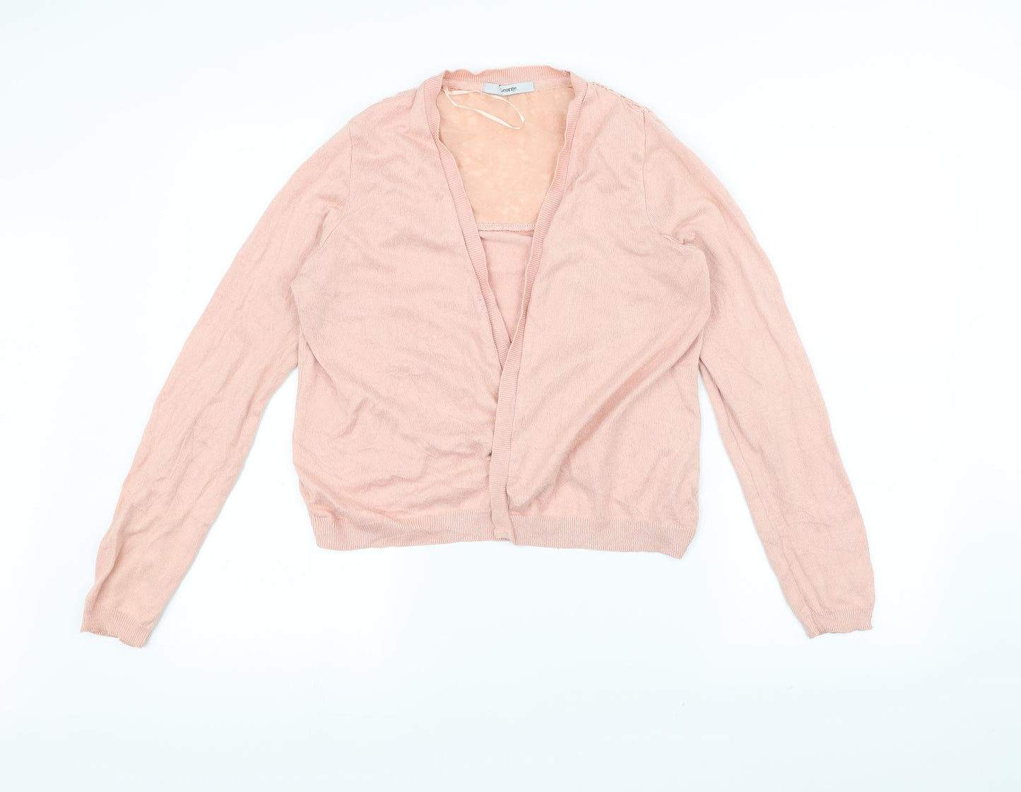 George Womens Pink   Jacket Coatigan Size 12